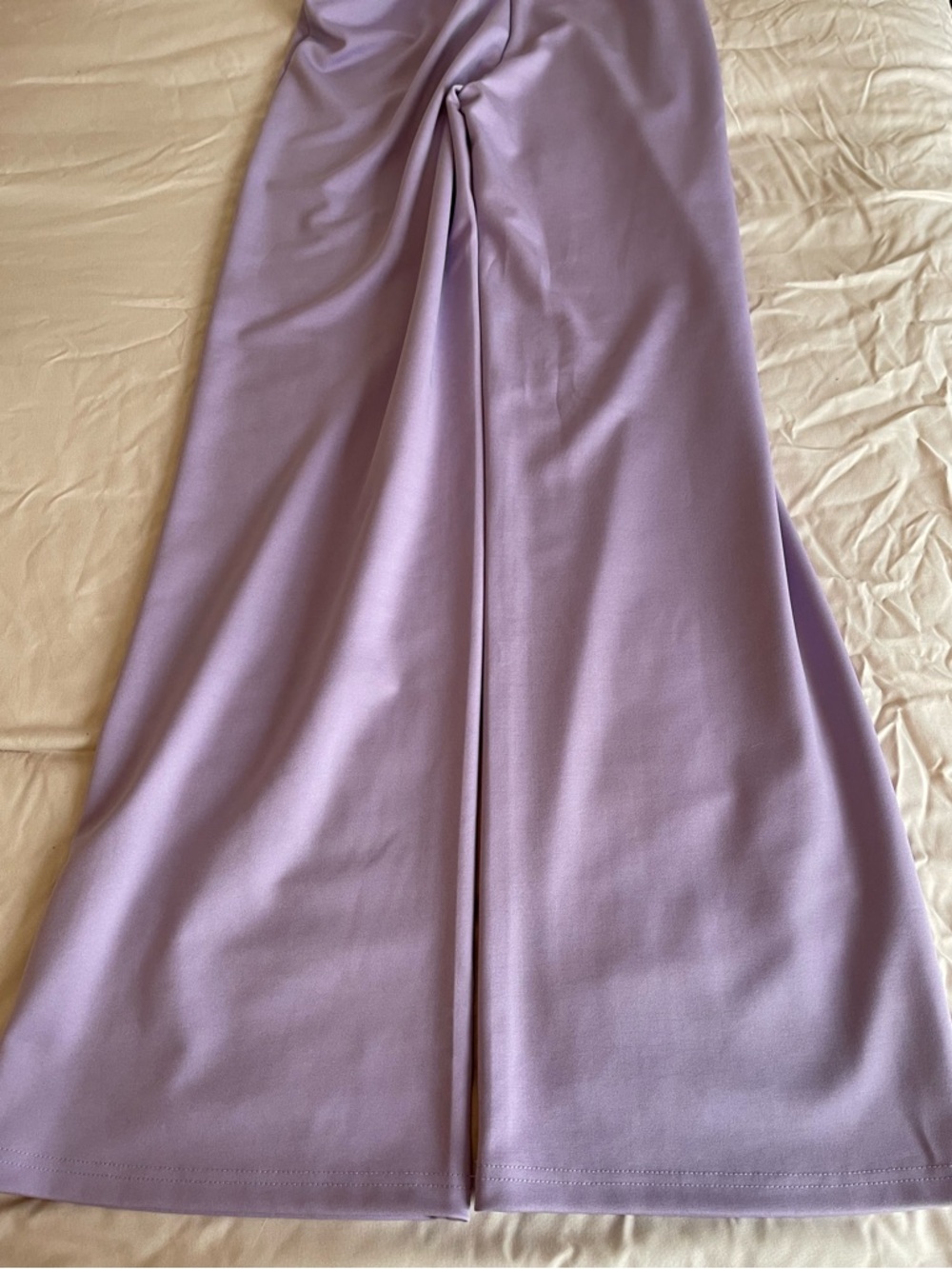 High Waist Lavender Flare Pants - Picture 6 of 6